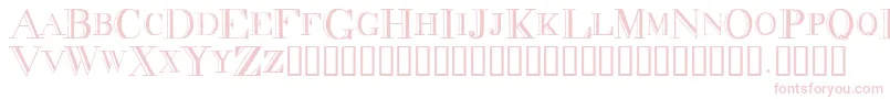 Police DecadenceCondensed – polices roses sur fond blanc