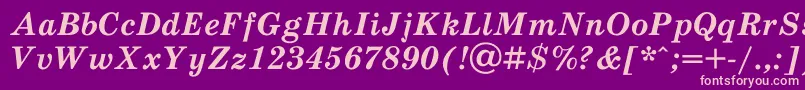 Scb76Ac Font – Pink Fonts on Purple Background