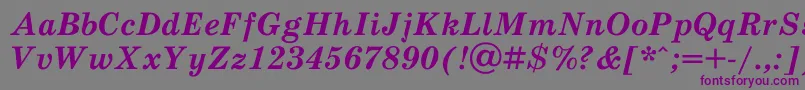 Scb76Ac Font – Purple Fonts on Gray Background
