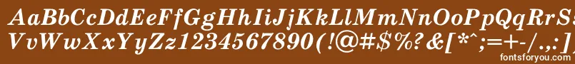 Scb76Ac Font – White Fonts on Brown Background