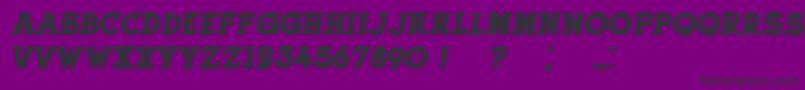 HerneBoldItalic Font – Black Fonts on Purple Background