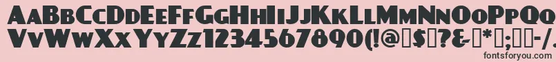 Daypbl Font – Black Fonts on Pink Background