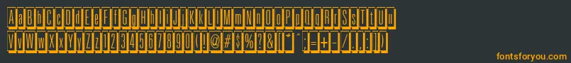 fuente FrameworkRegular – Fuentes Naranjas Sobre Fondo Negro