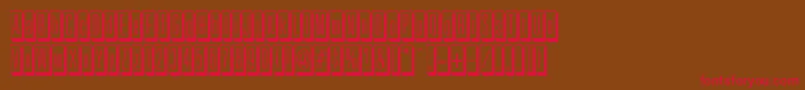 FrameworkRegular Font – Red Fonts on Brown Background