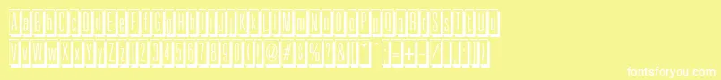 FrameworkRegular Font – White Fonts on Yellow Background