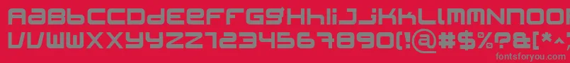 PatinioIagency Font – Gray Fonts on Red Background