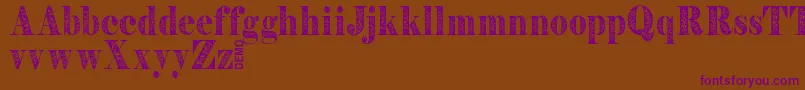 PrymaDemo Font – Purple Fonts on Brown Background