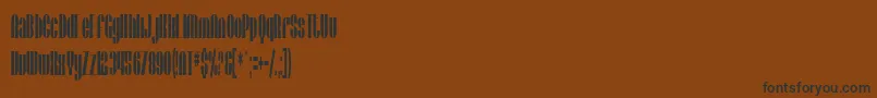 SfBaroquesque Font – Black Fonts on Brown Background