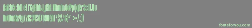 SfBaroquesque Font – Green Fonts on Gray Background