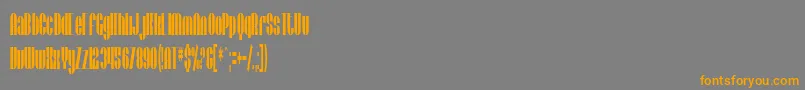 SfBaroquesque Font – Orange Fonts on Gray Background