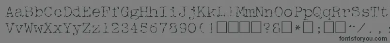 McgareyRegular Font – Black Fonts on Gray Background