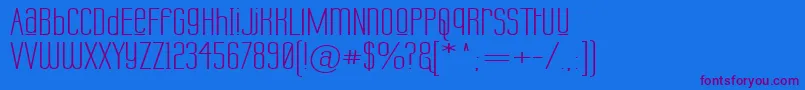 LabtopUnicaseUpperWide Font – Purple Fonts on Blue Background