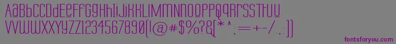 LabtopUnicaseUpperWide Font – Purple Fonts on Gray Background