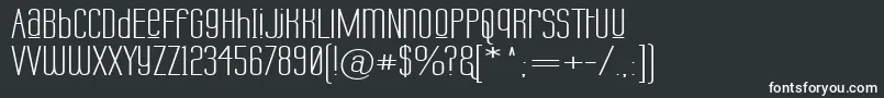 Шрифт LabtopUnicaseUpperWide – белые шрифты