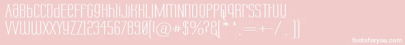 LabtopUnicaseUpperWide Font – White Fonts on Pink Background