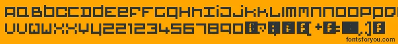 Bigblocks Font – Black Fonts on Orange Background