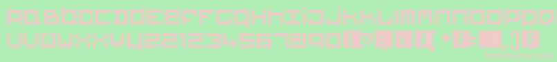 Bigblocks Font – Pink Fonts on Green Background