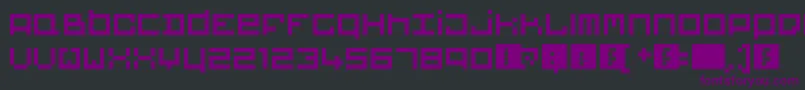 Bigblocks-fontti – violetit fontit mustalla taustalla