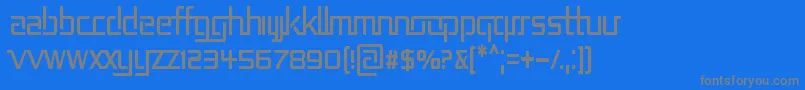RepublikaIiCnd Font – Gray Fonts on Blue Background