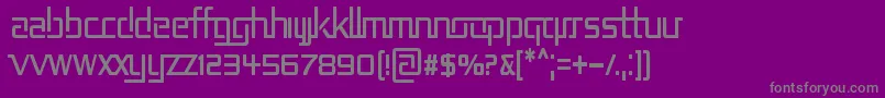 RepublikaIiCnd-Schriftart – Graue Schriften auf violettem Hintergrund