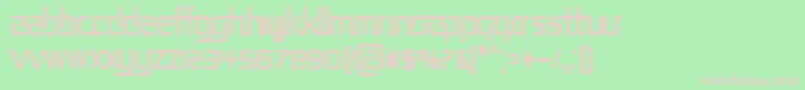 RepublikaIiCnd Font – Pink Fonts on Green Background