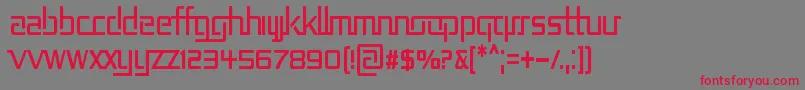 RepublikaIiCnd Font – Red Fonts on Gray Background