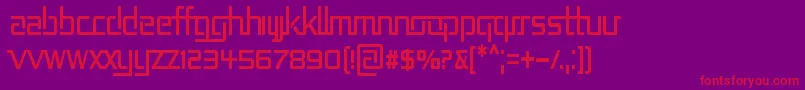 fuente RepublikaIiCnd – Fuentes Rojas Sobre Fondo Morado