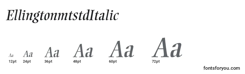 EllingtonmtstdItalic Font Sizes