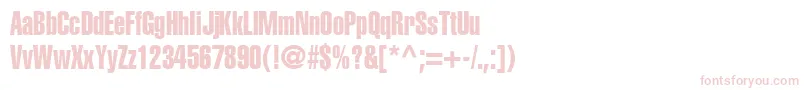 フォントContextExtraCondensedSsiExtraCondensed – ピンクのフォント