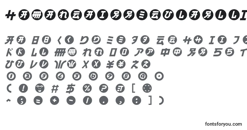 A fonte HamangairregularllItalic – alfabeto, números, caracteres especiais