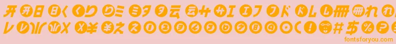 HamangairregularllItalic Font – Orange Fonts on Pink Background