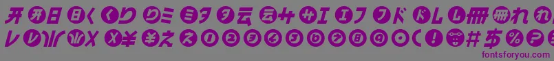 HamangairregularllItalic Font – Purple Fonts on Gray Background