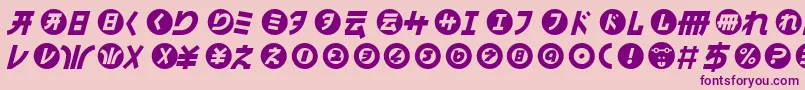 HamangairregularllItalic Font – Purple Fonts on Pink Background