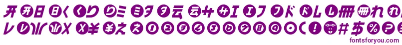 HamangairregularllItalic Font – Purple Fonts on White Background