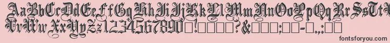 IncisedBlack Font – Black Fonts on Pink Background