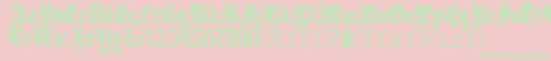 IncisedBlack Font – Green Fonts on Pink Background