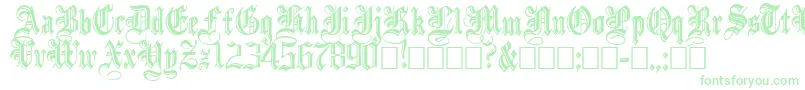 IncisedBlack-Schriftart – Grüne Schriften