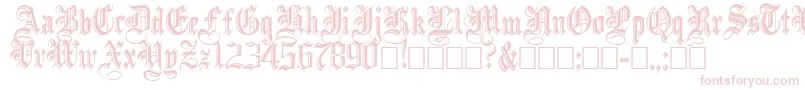 IncisedBlack Font – Pink Fonts on White Background