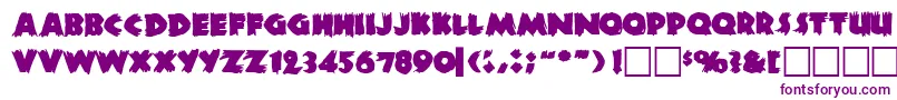 Zombie2 Font – Purple Fonts on White Background