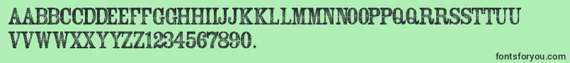 SekarArum Font – Black Fonts on Green Background