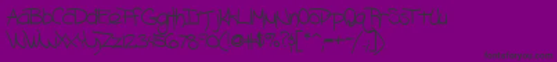 Blazingheat9Bold Font – Black Fonts on Purple Background
