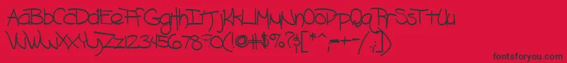 Blazingheat9Bold Font – Black Fonts on Red Background