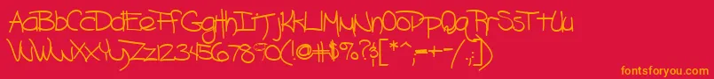 Blazingheat9Bold Font – Orange Fonts on Red Background