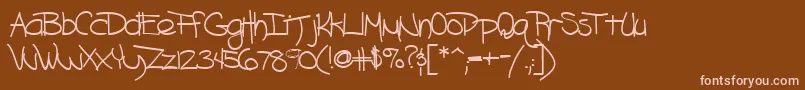 fuente Blazingheat9Bold – Fuentes Rosadas Sobre Fondo Marrón