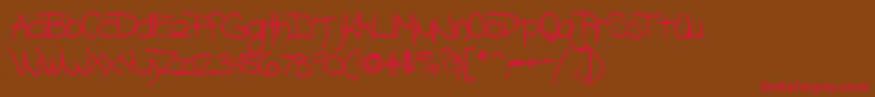 Blazingheat9Bold Font – Red Fonts on Brown Background