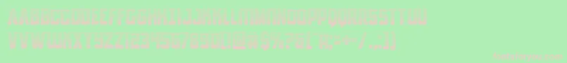 Antillesgrad Font – Pink Fonts on Green Background