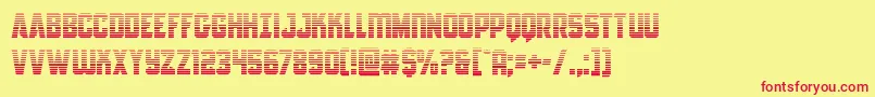 Antillesgrad Font – Red Fonts on Yellow Background