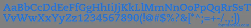 CaecilialtstdBold Font – Blue Fonts on Gray Background