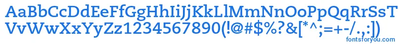 CaecilialtstdBold Font – Blue Fonts on White Background