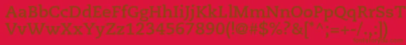 CaecilialtstdBold Font – Brown Fonts on Red Background